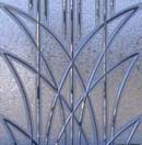 Brilliant Cut Sandblasted and Gluechipped Glass