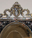 Wheel Engraved Antique Mirror